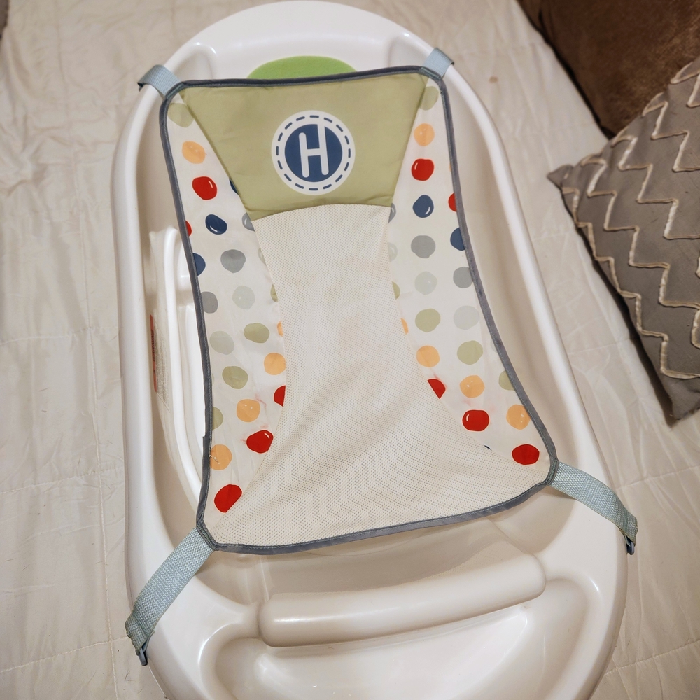 Baby Bath Seat with Polka Dot Design